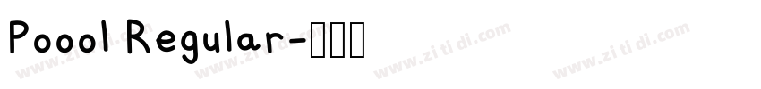 Poool Regular字体转换